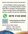 Pendaftaran Melalui Email